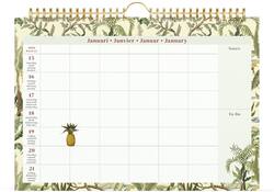 Familiekalender 2026 Lannoo 310x220 Botanic 7dagen/1pagina wit groen