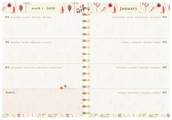 Agenda 2026 Lannoo 120x160 Flowers bouquet 7dagen/2pagina's wit