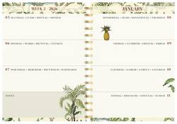 Agenda 2026 Lannoo 120x160 Botanic 7dagen/2pagina's zwart groen