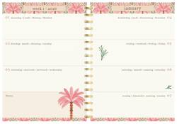 Agenda 2026 Lannoo 120x160 Exotic palms 7dagen/2pagina's roze