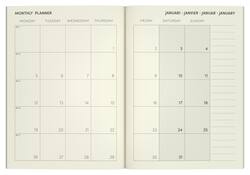 Agenda 2026 Lannoo 110x150 Flowers watercolour 7dagen/2pagina's roze