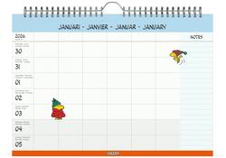 Familiekalender 2026 Lannoo 310x220 Peanuts 7dagen/1pagina