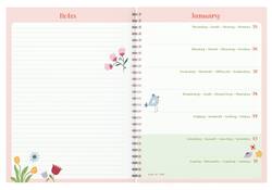 Agenda 2026 Lannoo bureau 170x230 Fragile 7dagen/2pagina's roze