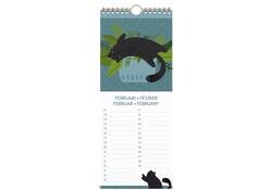 Verjaardagskalender Lannoo 130x325 Cats