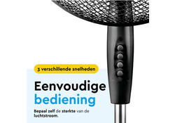 Statiefventilator BRASQ F300 Ø 40cm zwart