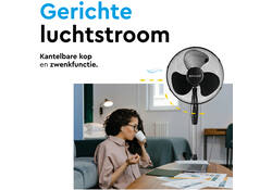 Statiefventilator BRASQ F300 Ø 40cm zwart