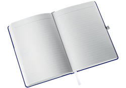 Notitieboek Leitz Style A5 lijn 160 pagina's 100gr blauw