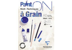 Tekenblok Clairefontaine Paint On A5 gekorreld 20 vel 250gr