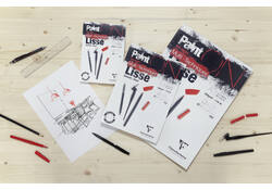 Tekenblok Clairefontaine Paint On A5 glad 25 vel 250gr wit