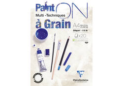 Tekenblok Clairefontaine Paint On A4 gekorreld 20 vel 250gr