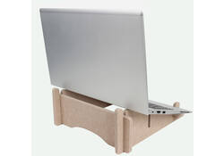 Laptopstandaard Quantore gerecycled vilt zand