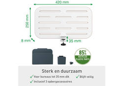 Ergo Elektrische thuiswerkplek set Leitz pakket 3