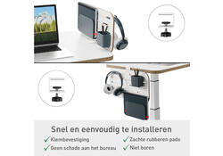 Ergo Elektrische thuiswerkplek set Leitz pakket 3