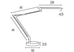 Bureaulamp Unilux Mamboled 2.0 led zwart