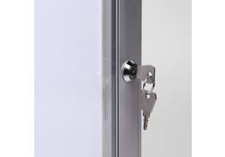 Vitrinebord Quantore luxe 8x A4 B1 gecertificeerd zilver