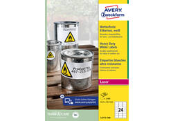Etiket Avery Zweckform L4773-100 63.5x33.9 2400 etiketten