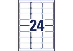 Etiket Avery Zweckform L4773-100 63.5x33.9 2400 etiketten