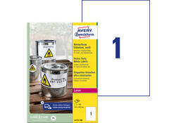 Etiket Avery Zweckform L4775-100 210x297mm 100 etiketten