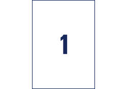 Etiket Avery Zweckform L4775-100 210x297mm 100 etiketten