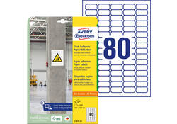 Etiket Avery Zweckform L7872-20 35.6x16.9mm 1600 etiketten