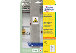 Etiket Avery Zweckform L7874-20 63.5x29.6mm 540 etiketten