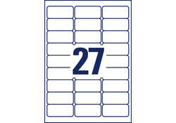 Etiket Avery Zweckform L7874-20 63.5x29.6mm 540 etiketten
