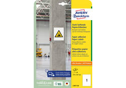 Etiket Avery Zweckform L7877-20 210x297mm 20 etiketten