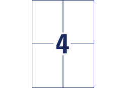 Etiket Avery Zweckform L7876-20 105x148mm 80 etiketten