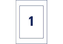 Positioneeretiket Avery Zweckform 8003 220x160mm bedrukt 5 etiketten