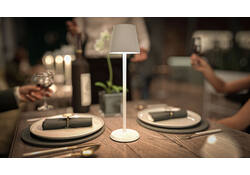 Tafellamp Securit Feline LED oplaadbaar dimbaar wit