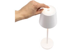 Tafellamp Securit Feline LED oplaadbaar dimbaar wit