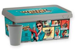 Koffiebeker IEZZY 180ml herbruikbaar Wauw 150 stuks grijs
