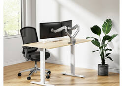 Monitorarm Neomounts NEXT Slim 2 schermen 32 inch zilver