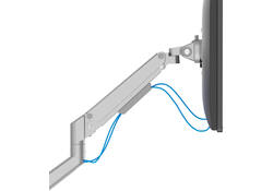 Monitorarm Neomounts NEXT Slim 2 schermen 32 inch zilver