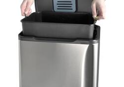 Pedaalemmer Desq 40 liter rvs zilver