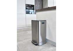 Pedaalemmer Desq 40 liter rvs zilver