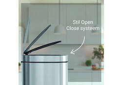 Afvalbak Desq Touch 50 liter RVS zilver