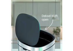 Afvalbak Desq Touch 50 liter RVS zilver
