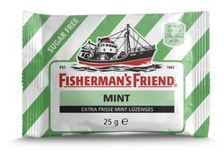Keelpastilles Fisherman's Friend mint suikervrij zak 25 gram