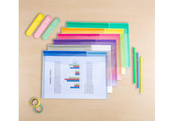 Enveloptas Djois Color Collection A4 horizontaal assorti