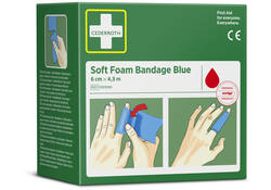 Bandage Cederroth Soft Foam 6cmx4,5m blauw