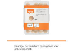 Punaises Nobo hout voor memobord 40 stuks