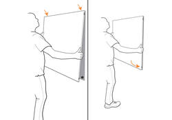 Whiteboard Nobo Infinity randloos 90x120cm