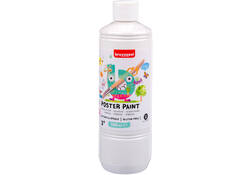 Plakkaatverf Bruynzeel fles à 500ml wit