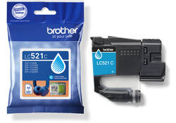 Inktcartridge Brother LC-521C blauw