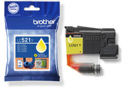Inktcartridge Brother LC-521Y geel