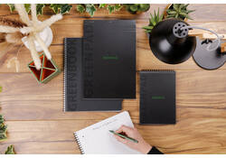 Notitieboek Rhodia Greenbook recycled A4+ lijn 160 pagina's 90gr sc
