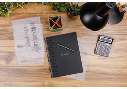 Notitieboek Rhodia Greenbook recycled A4+ lijn 160 pagina's 90gr sc