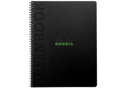Notitieboek Rhodia Greenbook recycled A5+ lijn 160 pagina's 90gr hc