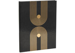 Gastenboek Exacompta Graphik 270x220mm blanco zwart